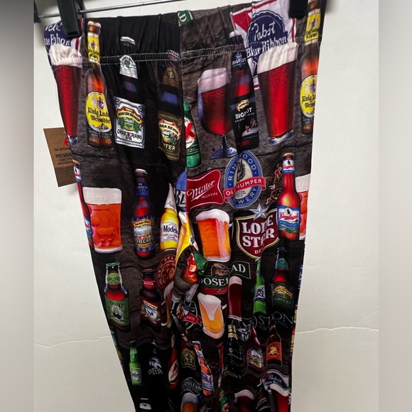 BRIEF INSANITY “BEER FOR BREAKFAST” LOUNGE PAJAMA PANTS - SIZE SMALL NWT - Picture 3 of 15